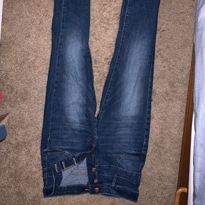 High waste denim jeans
